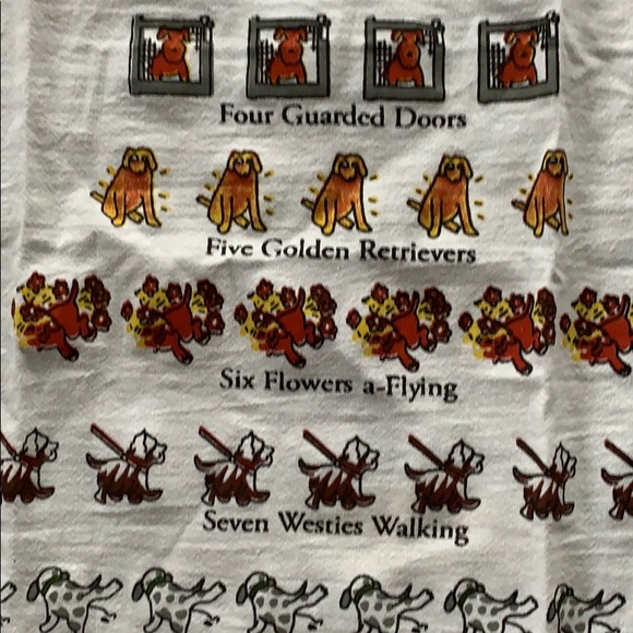 Twelve Days Of Dog Lovers Christmas Dish Towel - Picture 5 of 6